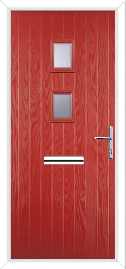 Wellow 2 Composite Front Door Red