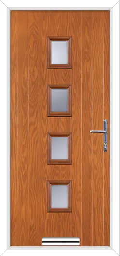 Wellow 4 Composite Front Door Golden