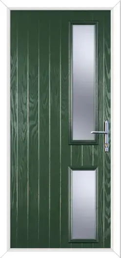 Normanton 2 Composite Front Door Dark Green