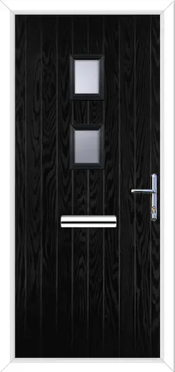 Wellow 2 Composite Front Door Black