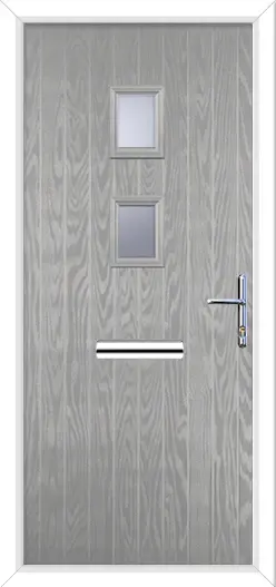 Wellow 2 Composite Front Door Silver Green