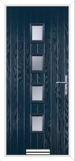 Wellow 4 Composite Front Door Blue